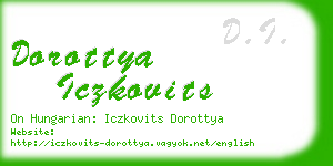 dorottya iczkovits business card